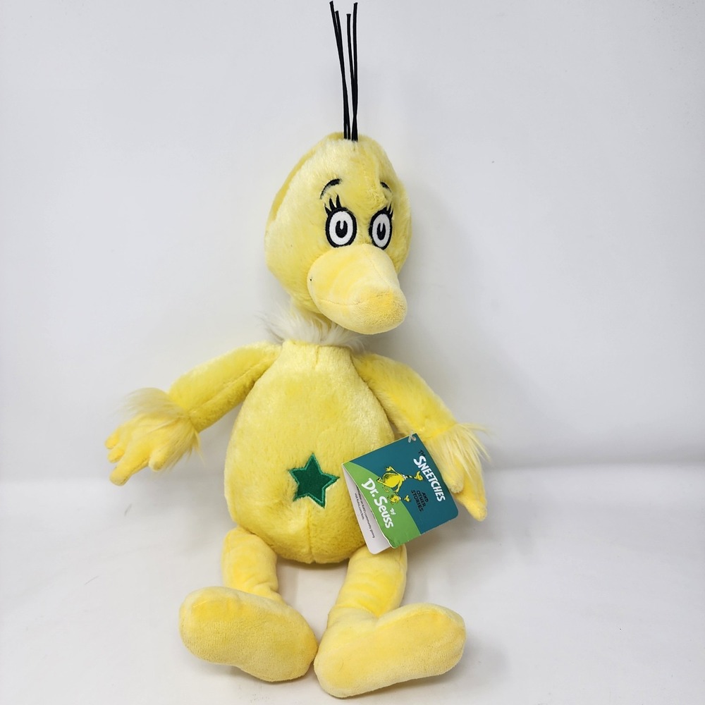 NEW Kohls Cares Kids Sneetches Green Star Belly Sneetch Plush Stuffed 16"NWT